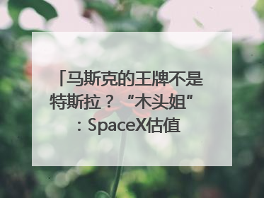 马斯克的王牌不是特斯拉？“木头姐”：SpaceX估值五年后可达2.5万亿美元！