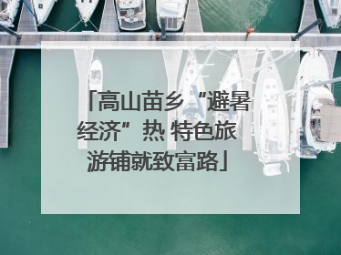 高山苗乡“避暑经济”热 特色旅游铺就致富路