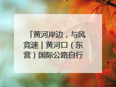 黄河岸边，与风竞速｜黄河口（东营）国际公路自行车赛举行