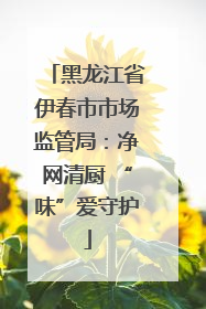 黑龙江省伊春市市场监管局：净网清厨 “味”爱守护