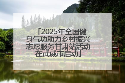 2025年全国健身气功助力乡村振兴志愿服务甘肃站活动在武威市启动