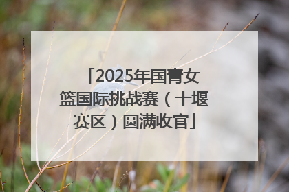 2025年国青女篮国际挑战赛（十堰赛区）圆满收官