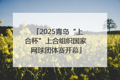 2025青岛“上合杯”上合组织国家网球团体赛开幕